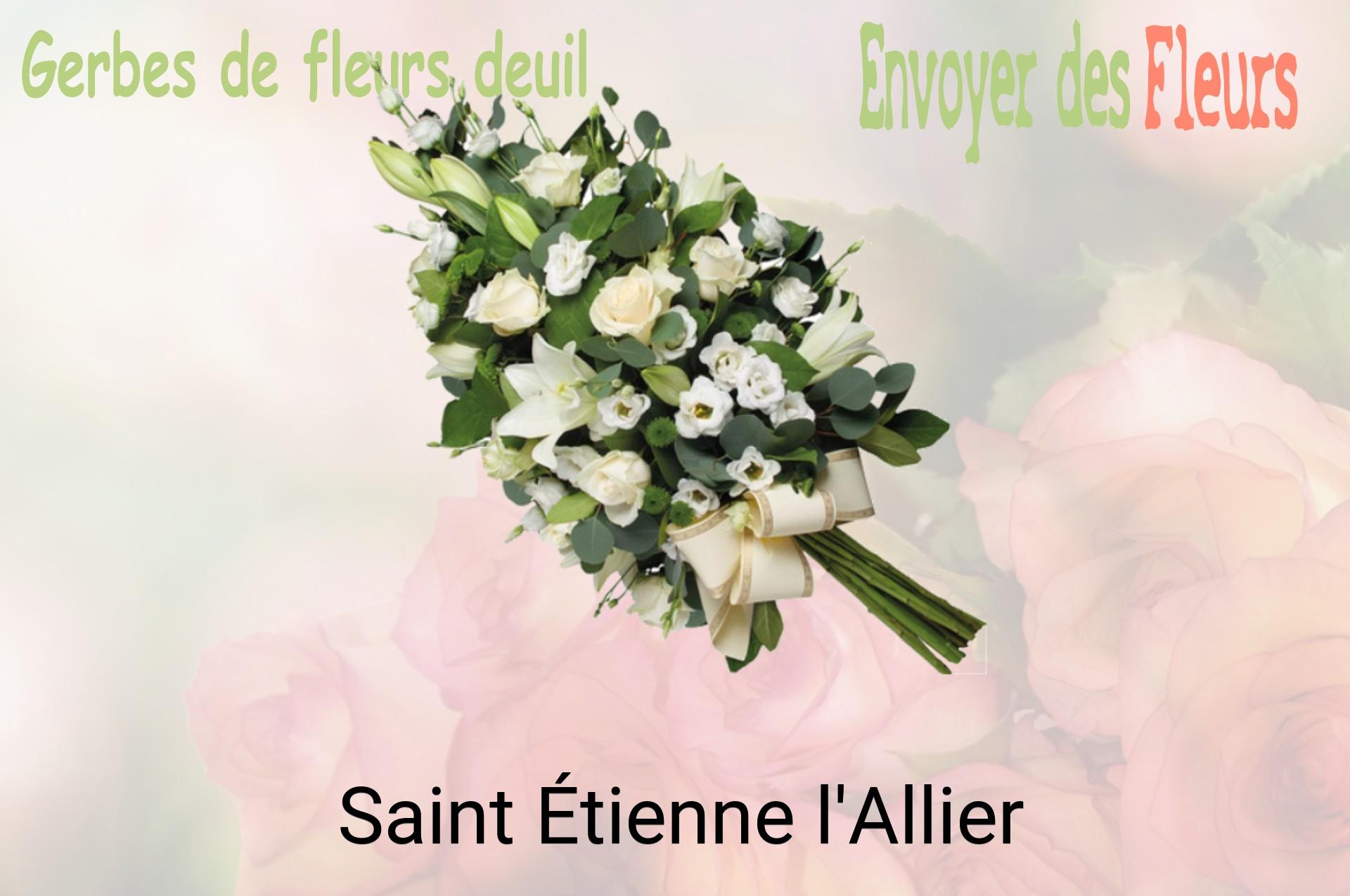 Gerbe de fleurs de deuil livrée à Saint-Étienne-l'Allier